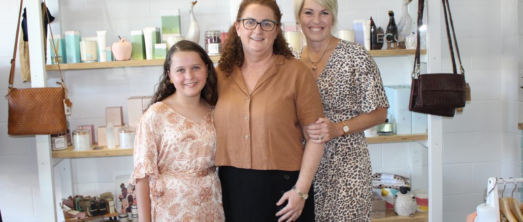 The team from Our Little Shop - Zarley Philp, Jacqui Stephan and Karen Dickson.