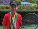 Tennis player Hayden Griffin finished 2021 as number two in his age group in South East Queensland. Photo: Supplied.