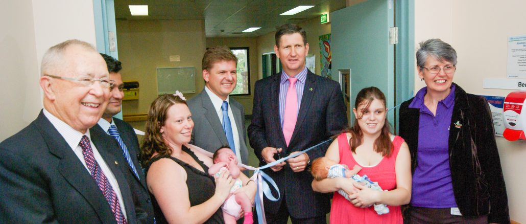 Celebrating the reopening of maternity services in 2014 after a hard-fought community battle. Photo by Dr Michael Rice
