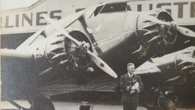 Chief Pilot Rex Boyden and his aircraft