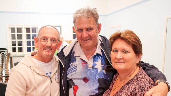 Rotarian Greg Weller with Beaudesert's John and Karen Nystrom, who came along to learn about Rotary.