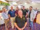 Organiser Peter Higgins and Lee Philp, Tony Tyrrell, Jeremy Hutchings, Matthew Gale, Franck Claude from 11 Combat Service Support Battalion