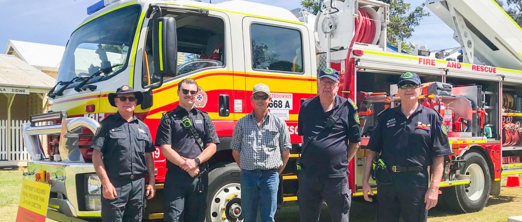 Tony Salisbury, Tom Cheevers, Andrew Buchanan (President of the Memorial Grounds Assoc), Ian Richter and Brian Williams. Image supplied