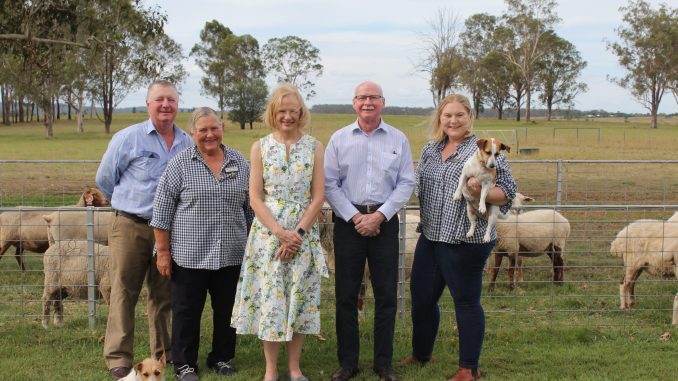 Lynn and Carolyn Davidson, Her Excellency the Honourable Dr Jeannette Young AC PSM, Professor Graeme Nimmo and Dallas Davidson. Image supplied.