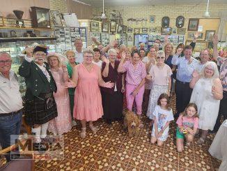 Locals show their support for the 150 year celebrations at the B150 launch on the weekend.