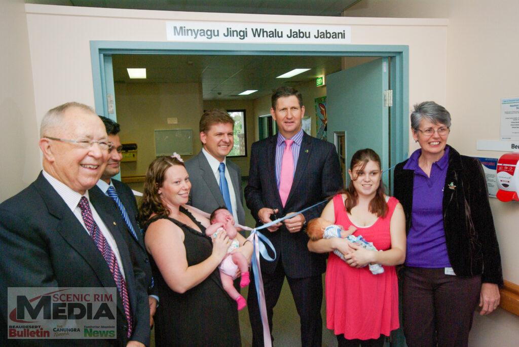 The reopening of Beaudesert Hospital maternity unit. Image supplied