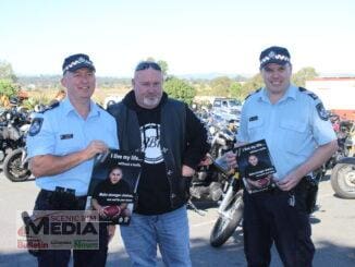 Ken Murray, Jack Beasley's father Brett and Steven Ordinski at the Ride for Jack in 2021. Photo by Keer Moriarty.