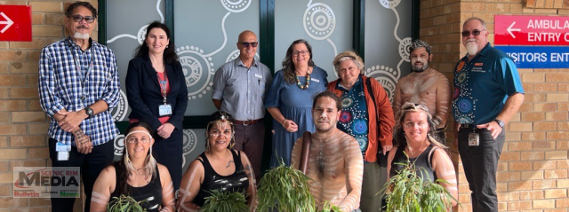 The Song Lines artwork celebrates Beaudesert Hospital’s partnership with Indigenous people. Image supplied.