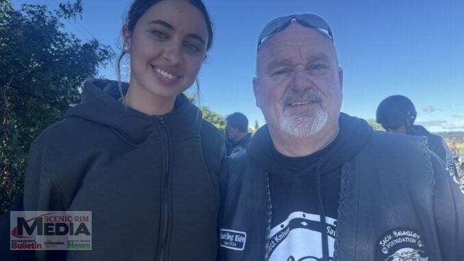 Macy Frugtniet with Brett Beasley. Image supplied.