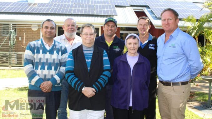 (front row) Atul Kumar Singh, Judy Wood, Dorothy Murphy and Steve Ryan. (back row) Fred McDonald, Brad Ryan and Clint Spence