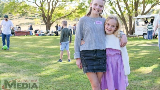 Cousins Maddy Garratt, 13, and Florence Thurlow, 7 (sixth generation of the Ward family)