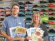 McAuley College teacher Zac Cunningham with Scenic Rim Sports owner Leanne Boyle. Photo by Keer Moriarty.