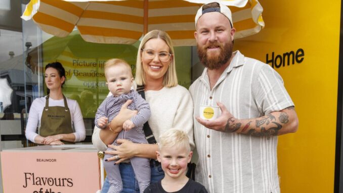 Brent Draper with his family. Image supplied.