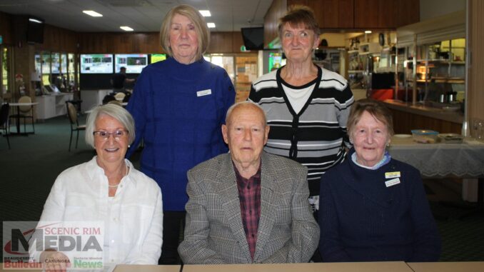 Upcoming comittee. (back) Lynette Kenny and Sylvia Hickey. (front) Helen Scroggie, Edwin Youll and Heather Barnes.