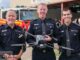 RPAS (drone) pilots Beaudesert Fire Captain Andy Rose, Boonah Fire Captain David Bland and Acting Lieutentant Chris Thompson.