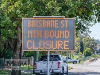 Brisbane Street northbound lane is closing from early September