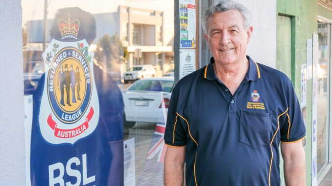 Beaudesert RSL Sub Branch President Ian Johnson